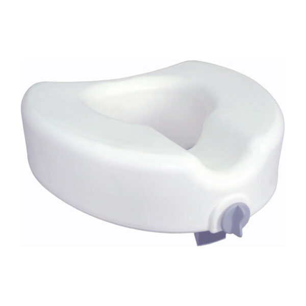 Premium Plastic Raised Toilet Seat Round/Elongated with Lock
