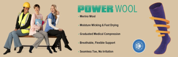 NEW Power Wool Compression Socks - Image 7
