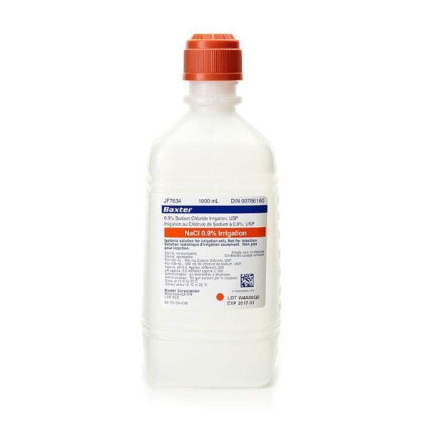 Sodium Chloride 0.9% Irrigation Solution, Pour Bottle - Image 2