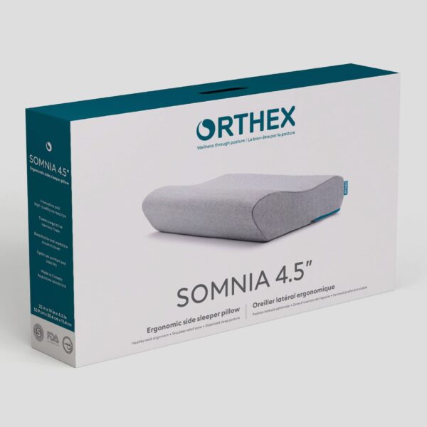 Ergonomic side sleeper pillow Somnia 4.5″ - Image 4