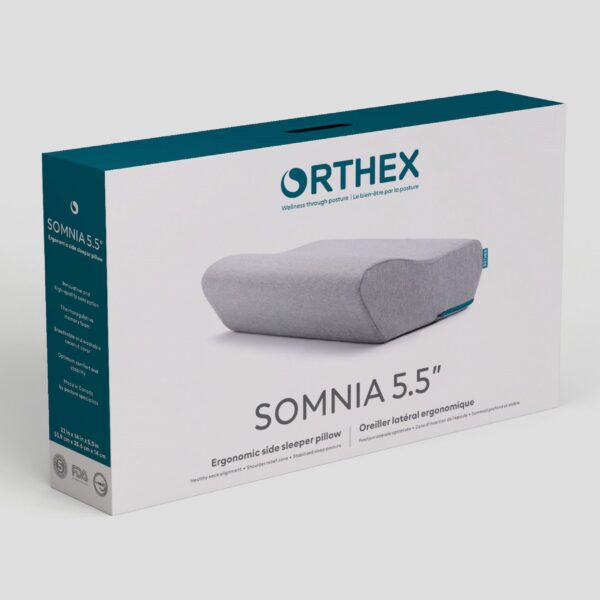 Ergonomic side sleeper pillow Somnia 5.5″ - Image 5