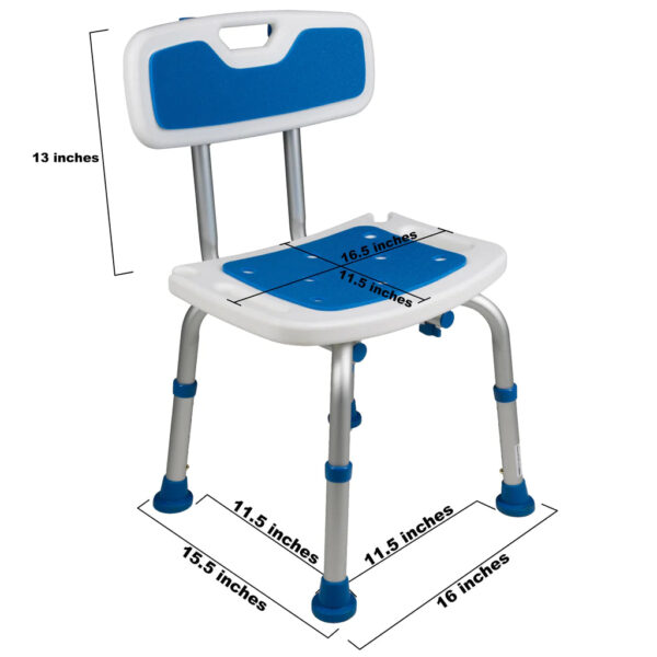 Foam Padded Bath Seat with Back - Image 5