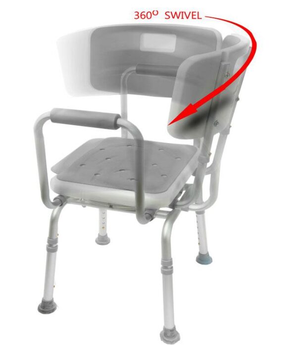 Bath Seat/Shower chair with Back Swivel - Image 2