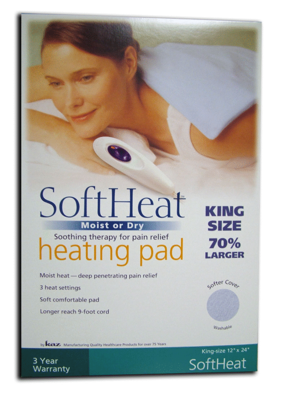 Moist-Dry Heating Pad King 12x24"