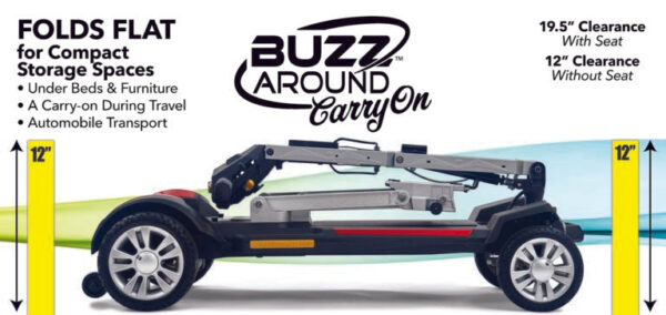 Buzzaround CarryOn Fold-Flat Scooter - Image 2