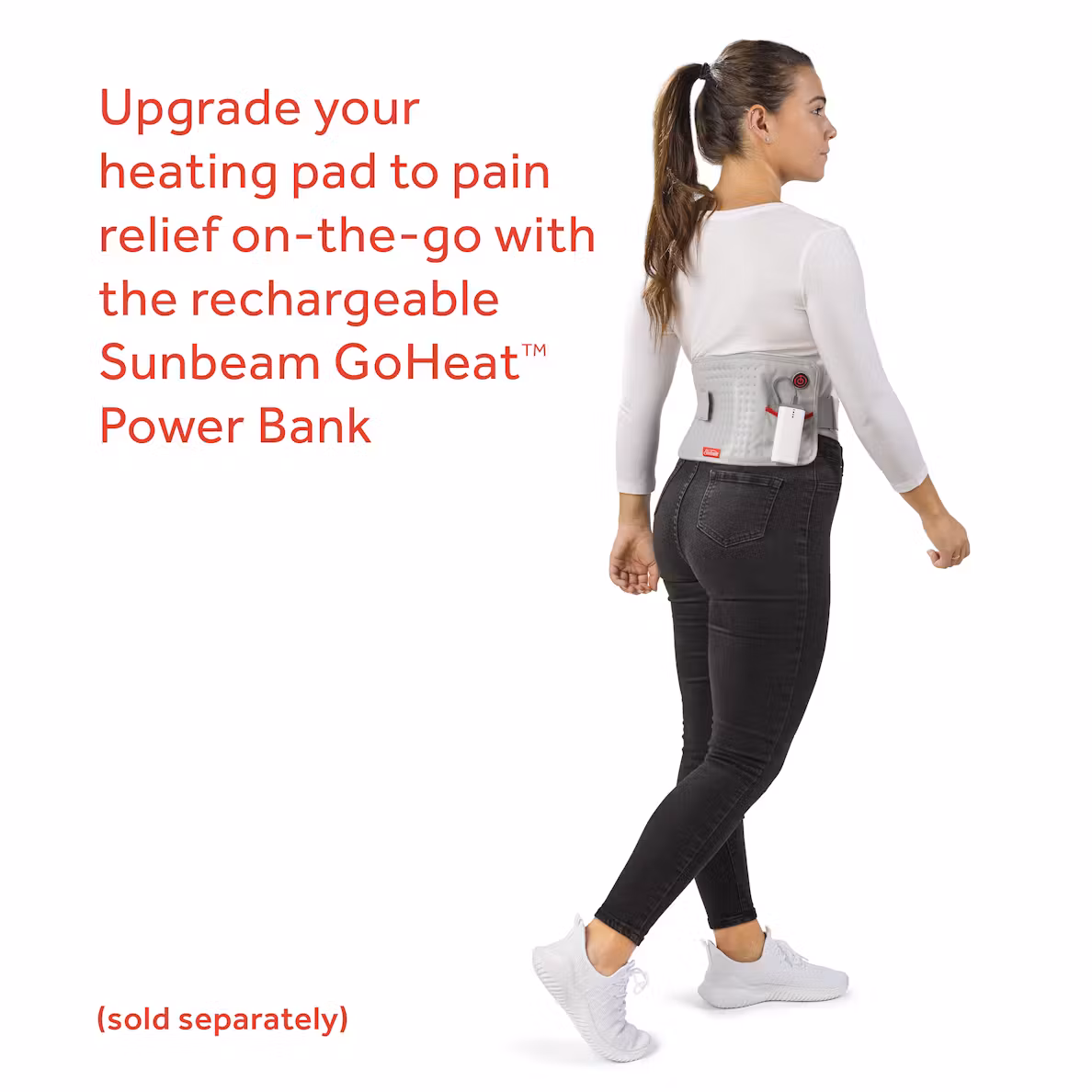 GoHeat™ USB Powered Heating Pad with Storage Bag and Wall Adapter - Image 3